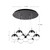 Pluto 18-in Chrome 9-Light Multi Pendant