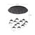 Pluto 24-in Brushed Gold 13-Light Multi Pendant