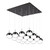 Pluto 20-in Black Chrome 16-Light Multi Pendant
