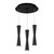 Robson 11-in Black 3-Light Multi Pendant