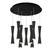 Robson 18-in Black 9-Light Multi Pendant