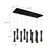 Robson 27-in Brushed Nickel 10-Light Multi Pendant