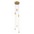 Motif 21-in Brushed Gold LED Multi Pendant