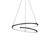 Twist 19-in Black LED Pendant