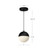 Monae 6-in Brushed Gold LED Pendant