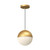 Monae 8-in Brushed Gold LED Pendant