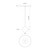 Exo 2-in Black LED Pendant