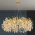 Art Glass Leaves Tree Branch Chandelier