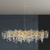 Art Glass Leaves Branch Chandelier