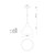 Chroma Glossy White LED Pendant