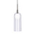 Stylo 4-in Brushed Nickel LED Pendant