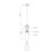 Lena 3-in Brushed Nickel LED Pendant