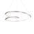 Ampersand 39-in Brushed Nickel LED Pendant