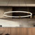 Bruni 32-in Brushed Gold LED Pendant