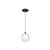 Bolla 5-in Black LED Pendant