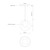 Bolla 5-in Black LED Pendant
