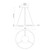 Anello Minor 24-in Black LED Pendant