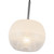 Samar 8-in Chrome/Opal Glass 1 Light Pendant
