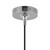 Samar 8-in Chrome/Opal Glass 1 Light Pendant