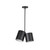 Keiko 14-in Black 2 Lights Pendant
