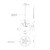 Deco 12-in Clear/Brushed Gold LED Pendant