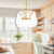 Deco 18-in Clear/Brushed Gold LED Pendant