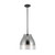 Trinity 12-in Black/Smoked LED Pendant