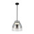 Trinity 12-in Black/Smoked LED Pendant