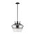 Trinity 13-in Black/Smoked LED Pendant