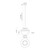Trinity 13-in Black/Chrome LED Pendant