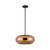 Trinity 14-in Black/Copper LED Pendant