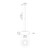 Trinity 14-in Black/Smoked LED Pendant