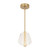Mulberry 11-in Brushed Gold/Light Guide LED Pendant