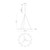 Rezz 28-in Brushed Nickel LED Pendant