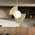 Scorpio 16-in Metallic Brass/Opal Glass LED Pendant