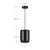 Hayden 7-in Glossy Black LED Pendant