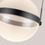 Pisces 12-in Black/Light Guide LED Pendant