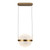 Pisces 12-in Brushed Gold/Light Guide LED Pendant