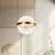 Pisces 12-in Brushed Gold/Light Guide LED Pendant