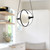 Aries 8-in Black LED Pendant