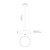 Dalton 20-in White Organza LED Pendant