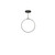 Cirque 24-in Black LED Pendant