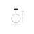 Cirque 24-in Black LED Pendant