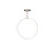 Cirque 36-in Brushed Nickel LED Pendant