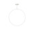 Cirque 48-in White LED Pendant