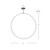Cirque 72-in White LED Pendant