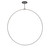 Cirque 72-in Black LED Pendant