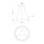 Cortana 24-in Black LED Pendant