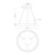 Cortana 32-in White LED Pendant