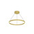 Cerchio 24-in Brushed Gold LED Pendant